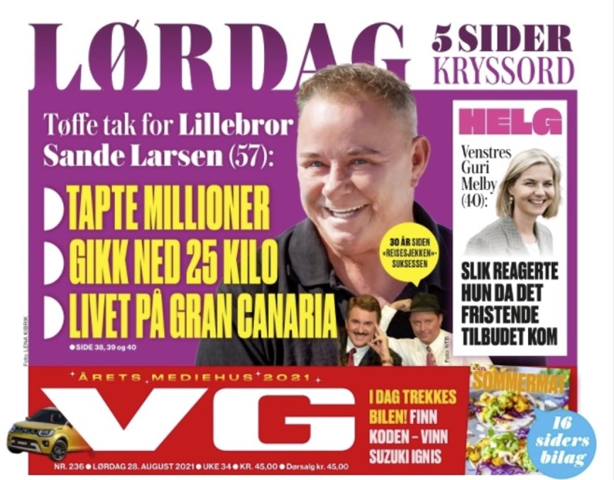 VG-forside med Lillebror